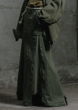 將圖片載入圖庫檢視器 Footloose Tycoon X Random effect - Remade Dress Fabric Form German Army Pant
